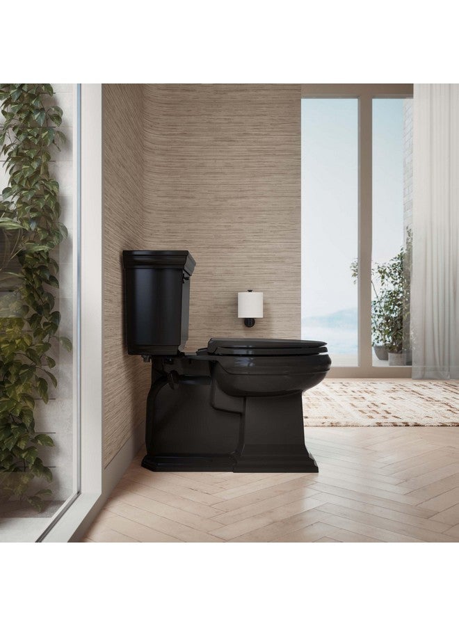 Kohler KOHLER 4636-RL-7 Cachet ReadyLatch Elongated Toilet Seat, Quiet-Close Lid, Contoured Seat, Grip-Tight Bumpers and Installation Hardware, Black - Image 5