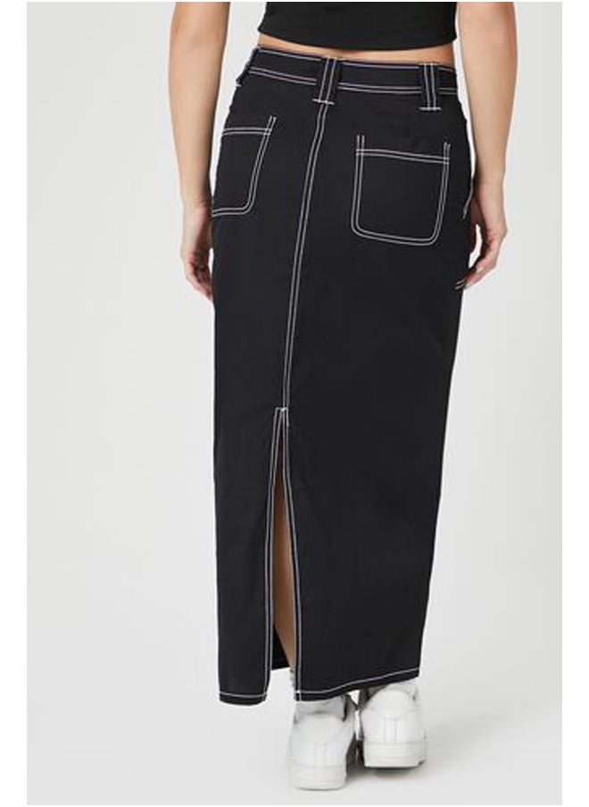 FOREVER 21 - Twill High-Rise Maxi Skirt - Image 1