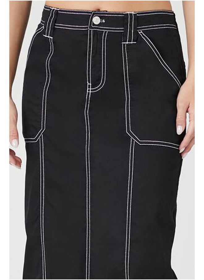 FOREVER 21 - Twill High-Rise Maxi Skirt - Image 1