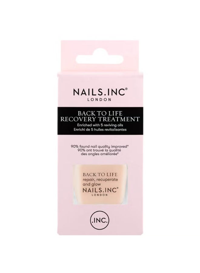 nails inc. Back to Life Recovery Treatment and Base Coat 14ml - Image 2