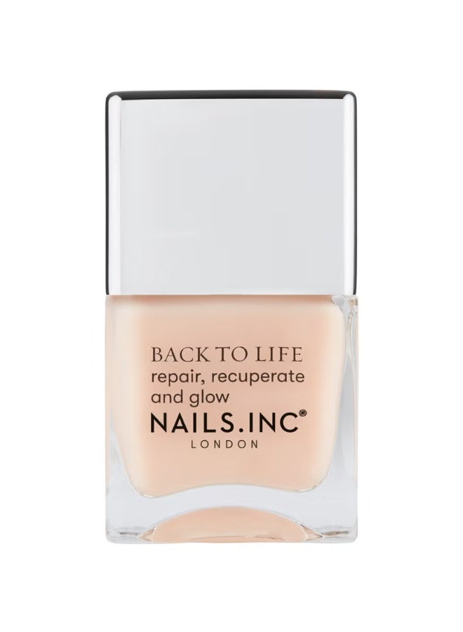 nails inc. Back to Life Recovery Treatment and Base Coat 14ml - Image 1