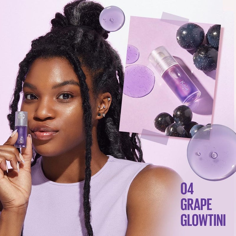 Kaja Lip Plumping - Juicy Glass 04 Grape Glowtini | Hydrating, Feel Plumped and Lightweight with Vitamin Tree Fruit Oil, Vegan, Cruelty-Free, Clear Tint Stain Shine Gloss Plumper, Long Lasting - Image 2