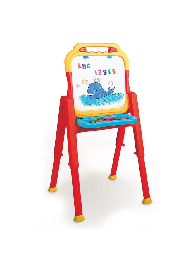 Crayola Triple-The-Fun Art Easel, Toddler Easel, Chalk Board, Magnetic Easel, Painting Set, Art Set, Arts & Crafts Kit, Gifts for Kids, Ages 3+ - Image 3