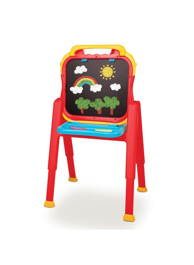 Crayola Triple-The-Fun Art Easel, Toddler Easel, Chalk Board, Magnetic Easel, Painting Set, Art Set, Arts & Crafts Kit, Gifts for Kids, Ages 3+ - Image 2