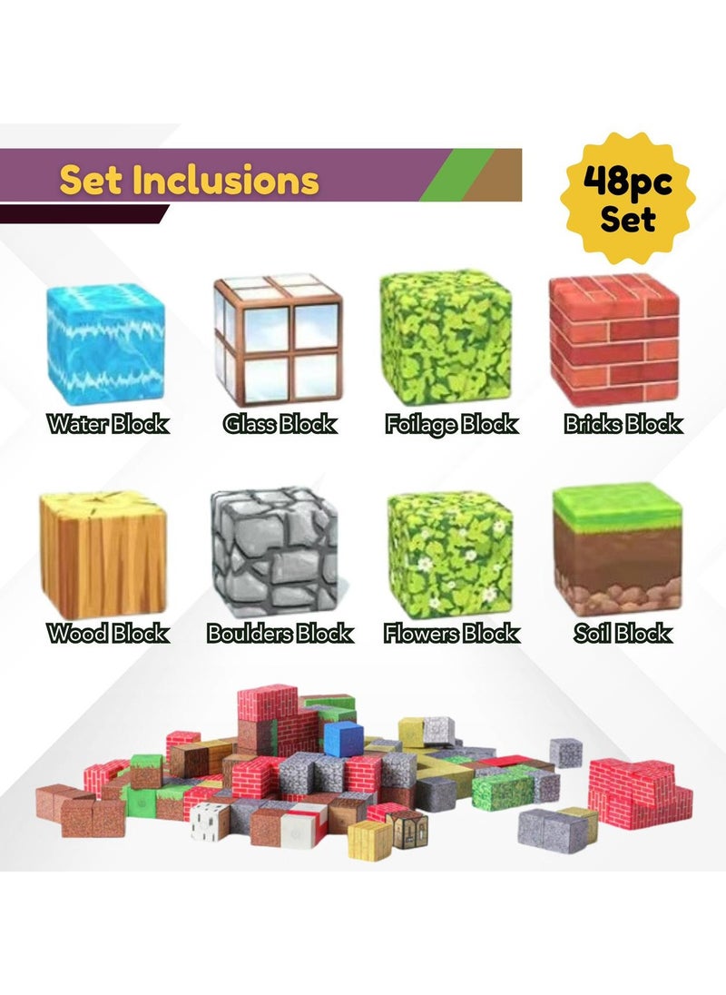Magnetic Cubes Building Blocks for Children's Ideal for Curious Creative Young Minds Learning Activity Montessori Sensory Cubes for Toddlers Gift  - Image 2