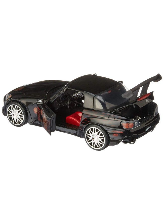 Jada Toys Fast & Furious 1:24 Johnny's Honda S2000 Die-cast Car, Toys for Kids and Adults, Black - Image 2