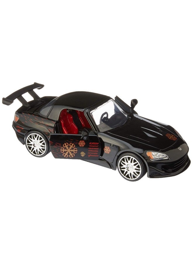 Jada Toys Fast & Furious 1:24 Johnny's Honda S2000 Die-cast Car, Toys for Kids and Adults, Black - Image 1