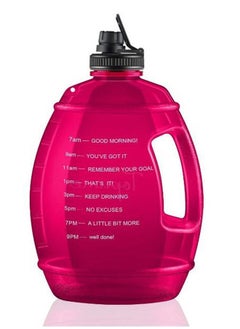 Gallon Water Bottle with Straw Motivational BPA Free Large Jug