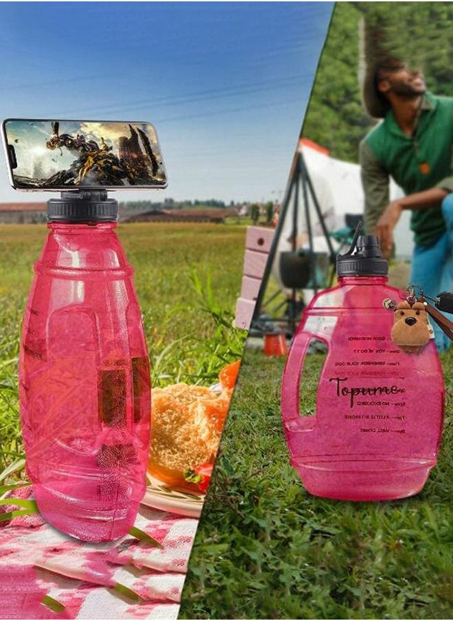 Taiahiro - Gallon Water Bottle with Straw Motivational BPA Free Large Jug - Image 1