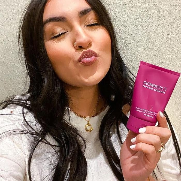 Glowbiotics Probiotic Gel-to-Oil Cleanser: Gentle Makeup Remover with Vitamin C - Effectively Removes Makeup, Oils & Sunscreen, 4 Fl Oz - Image 3