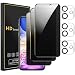 Romkasi 3 Pack Privacy Screen Protector for iPhone 11 61 Inch with 3 Pack Camera Lens Protector Anti Spy Tempered Glass Film AntiScratch Touch Sensitive Case Friendly - Image 2