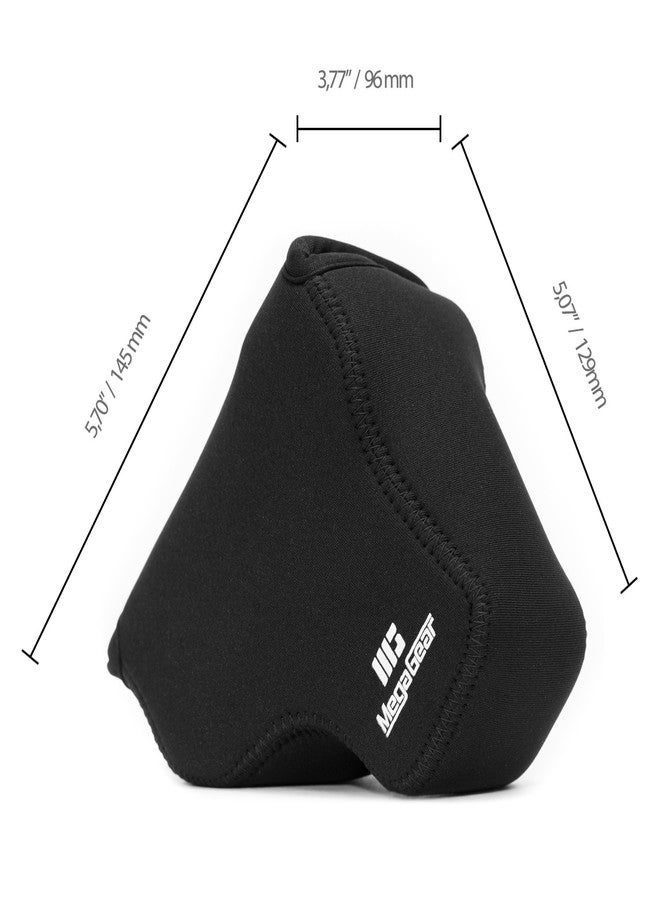 ميجا جير حقيبة كاميرا ميجا جير باناسونيك لوميكس DC-FZ80 وFZ82 فائقة الخفة من النيوبرين، مزودة بحلقة تعليق - أسود - MG1165، جلد صناعي - Image 2