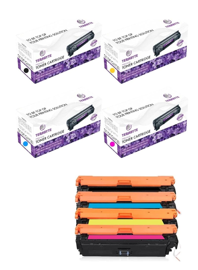 Terabyte 659A Set Toner Cartridge Replacement For Color Enterprise M856dn, M776dn, Color Enterprise Flow MFP M776z, M776zs (W2010A Black, W2011A Cyan, W2012A Yellow, W2013A Magenta) - Image 1