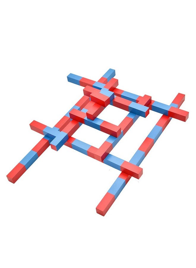 Kghios Montessori Numerical Rods Montessori Math Toys Material for Toddlers Children Kids Educational Tools Preschool Learning (5CM-50CM) (ZSHLB) - Image 3