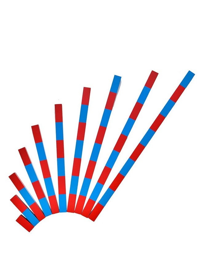 Kghios Montessori Numerical Rods Montessori Math Toys Material for Toddlers Children Kids Educational Tools Preschool Learning (5CM-50CM) (ZSHLB) - Image 1
