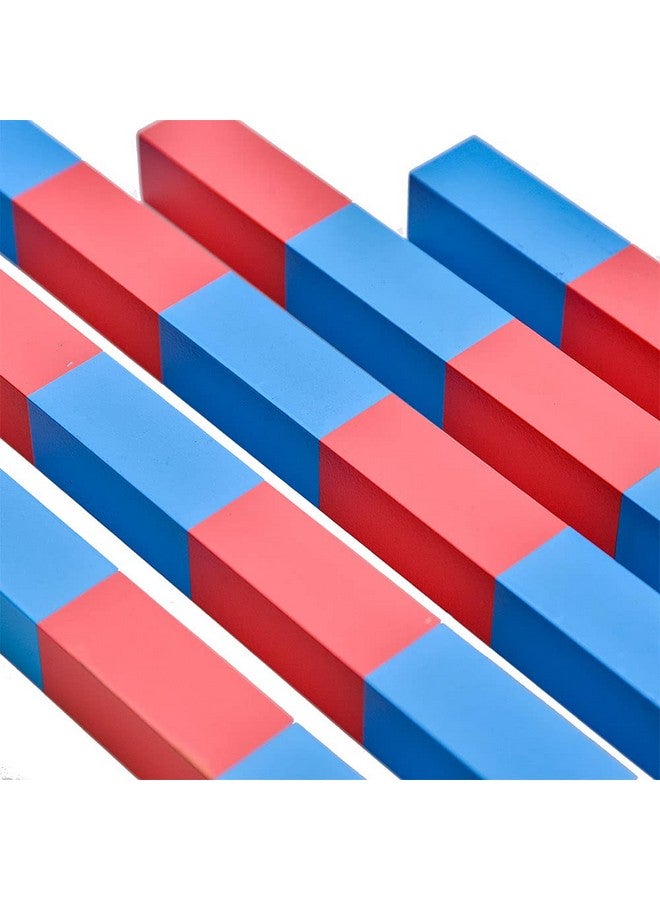 Kghios Montessori Numerical Rods Montessori Math Toys Material for Toddlers Children Kids Educational Tools Preschool Learning (5CM-50CM) (ZSHLB) - Image 5