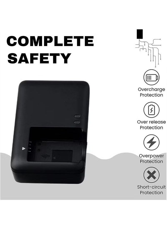 Realfrog CB-2LC NB-10L Battery Charger Compatible with Canon EOS Rebel: CB-2LC CB-2LCE PowerShot SX40 HS SX50 HS SX60 HS G1X G3X G15 G16 Digital Camera with Power Supply Cord, Black  - Image 2