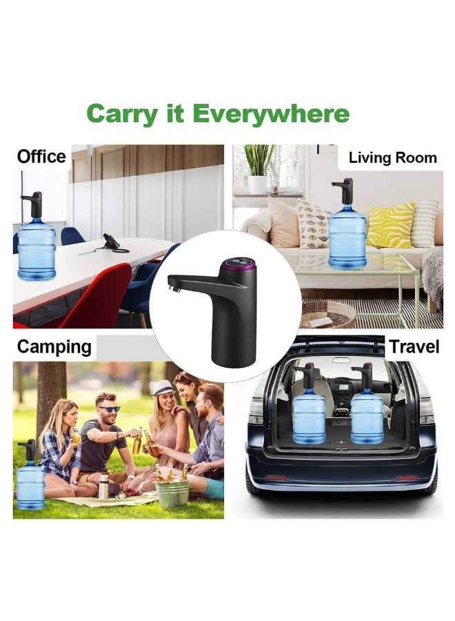 مضخة موزع مياه أوتوماتيكية - مضخة مياه كهربائية صغيرة قابلة لإعادة الشحن عبر USB لعلبة سعة 20 لترًا - Image 5