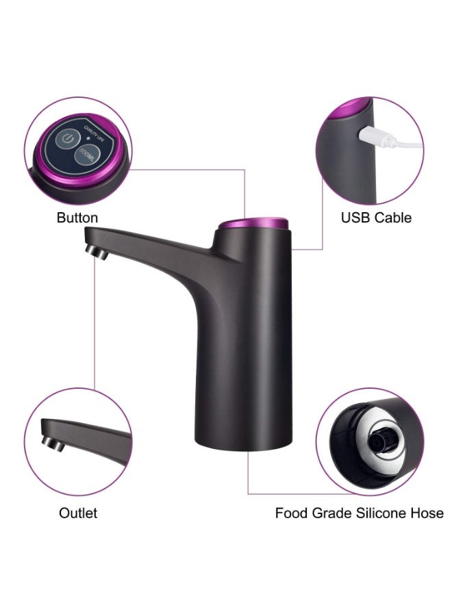 مضخة موزع مياه أوتوماتيكية - مضخة مياه كهربائية صغيرة قابلة لإعادة الشحن عبر USB لعلبة سعة 20 لترًا - Image 2