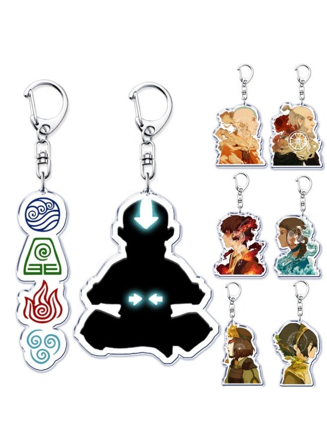 Generic Classic Anime Avatar The Last Airbender Series Key Chain Keychains Ring for Accessories Bag Pendant Keyring Jewelry Fans Gifts-Color:19-Ships From:CHINA  - Image 2