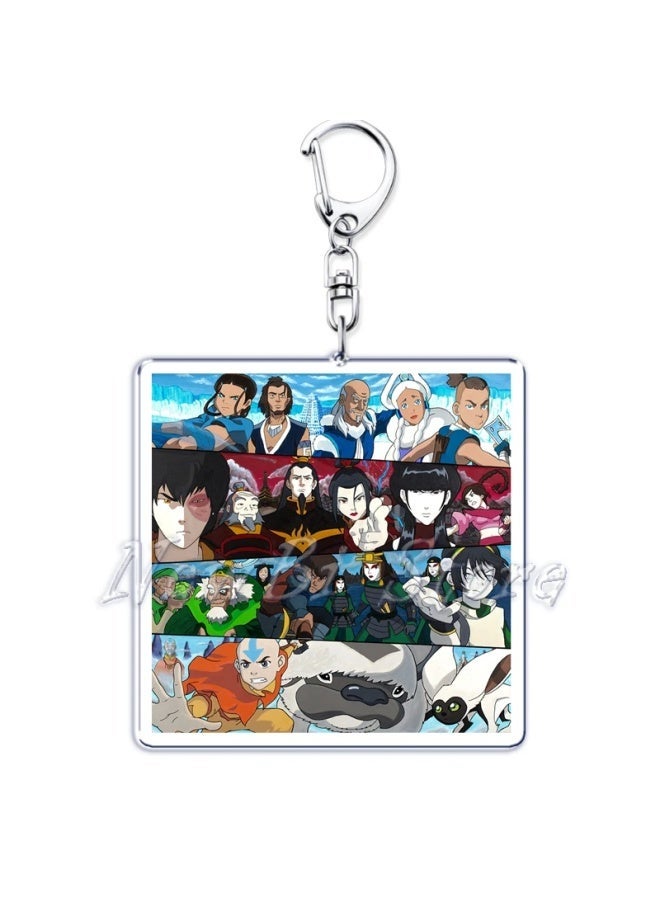Generic Classic Anime Avatar The Last Airbender Series Key Chain Keychains Ring for Accessories Bag Pendant Keyring Jewelry Fans Gifts-Color:19-Ships From:CHINA  - Image 1