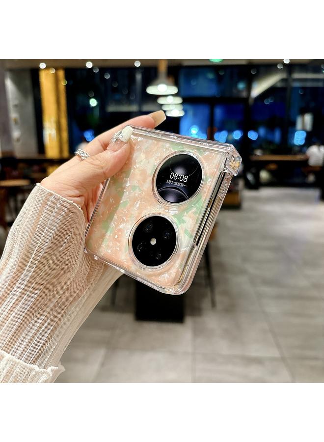 Zaboon Case For Huawei Pocket 2 Three-piece Set Pearlescent Shell Texture Phone Case - Image 3