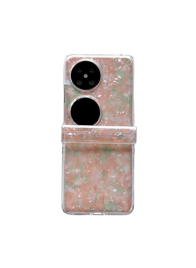 Zaboon Case For Huawei Pocket 2 Three-piece Set Pearlescent Shell Texture Phone Case - Image 1