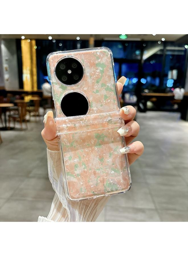 Zaboon Case For Huawei Pocket 2 Three-piece Set Pearlescent Shell Texture Phone Case - Image 2