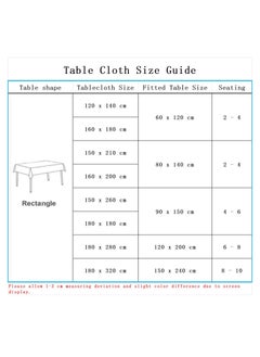 Bluejw 1-Piece Solid Pattern Table Cloth Orange  - Image 4