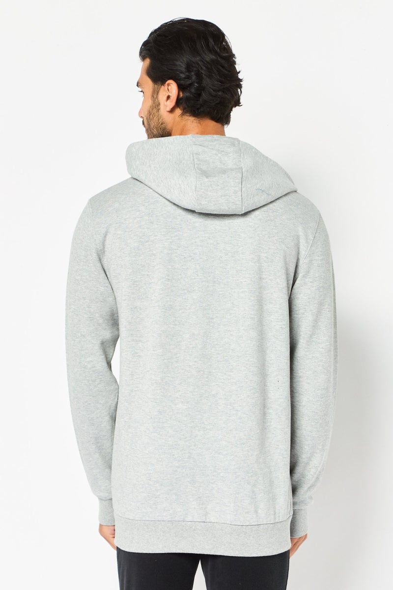 Ellesse ملابس رياضية للرجال بأكمام طويلة مناسبة، خارجية، هوديز، رمادي - Image 2