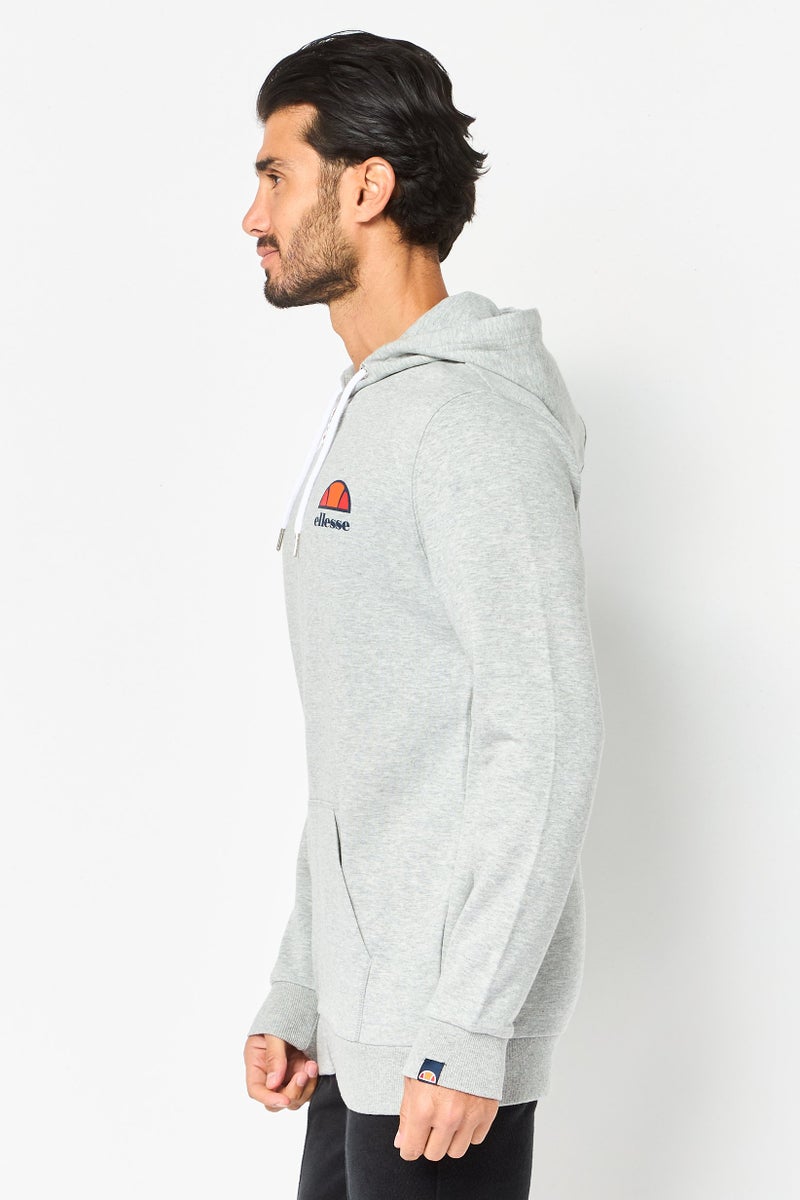 Ellesse ملابس رياضية للرجال بأكمام طويلة مناسبة، خارجية، هوديز، رمادي - Image 4