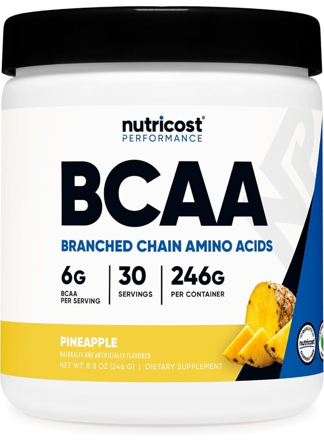 Nutricost Bcaa Powder 2:1:1 (Pineapple, 30 Servings) - Image 1