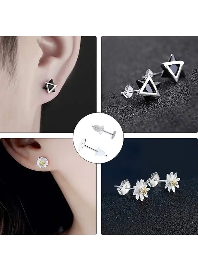 Golden 10mm Stainless Steel Blank Earring Stands 200pcs DIY Jewelry Making Craft Supplies - Image 5