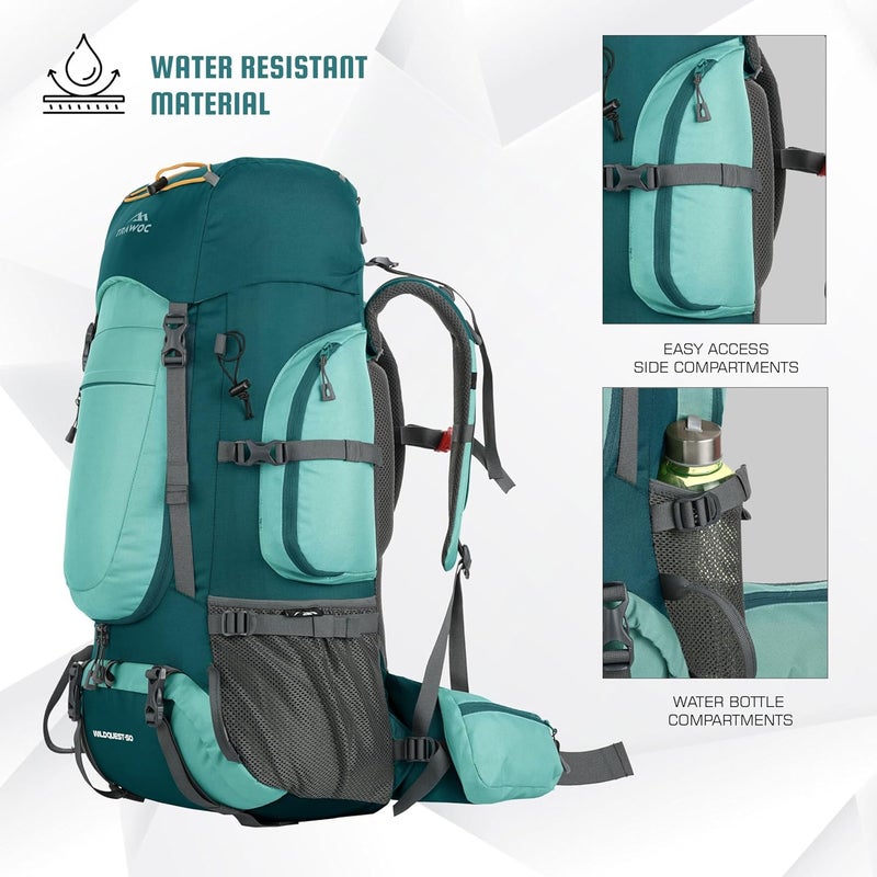 TRAWOC WILDQUEST 50L Travel Backpack - Image 5