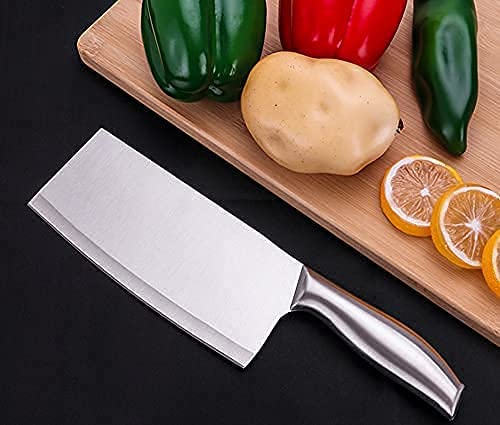 Machado Stainless Steel Meat Cleaver Knife – Heavy Duty Butcher Knife for Meat, Bone & Vegetables | Full Tang Ergonomic Handle, Ultra Sharp Blade for Home & Professional Use - Image 5