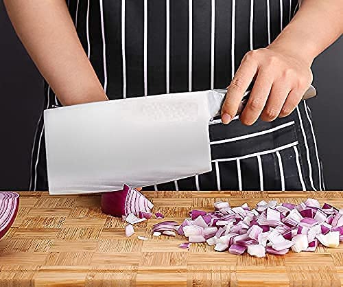 Machado Stainless Steel Meat Cleaver Knife – Heavy Duty Butcher Knife for Meat, Bone & Vegetables | Full Tang Ergonomic Handle, Ultra Sharp Blade for Home & Professional Use - Image 4