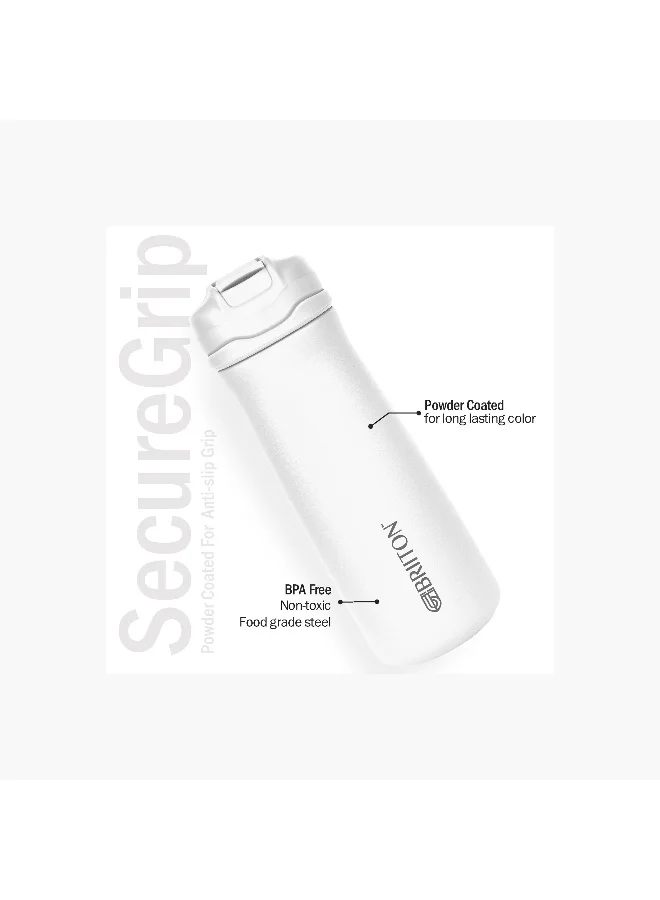 Briiton Water bottle -600Ml Double wall (stainless steel) Insulated Bottle-keeps Hot and Cold