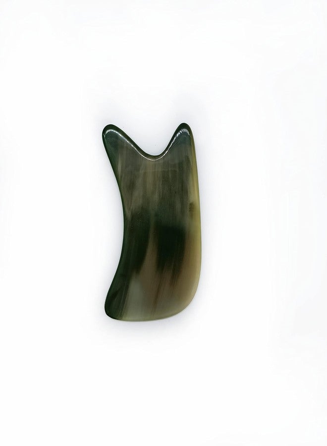 Vintageware® Natural Horn Gua Sha Tool for Face & Body Massage | Acupuncture Scraping Tool | Improves Circulation, Relieves Tension & Enhances Skin Glow (R-Shaped) - Image 4
