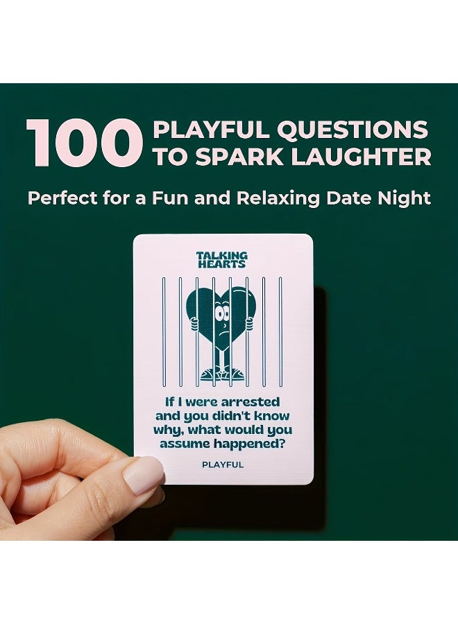 Talking Hearts Conversation Card Game - 200 Questions & 2 Wild Cards - Image 5