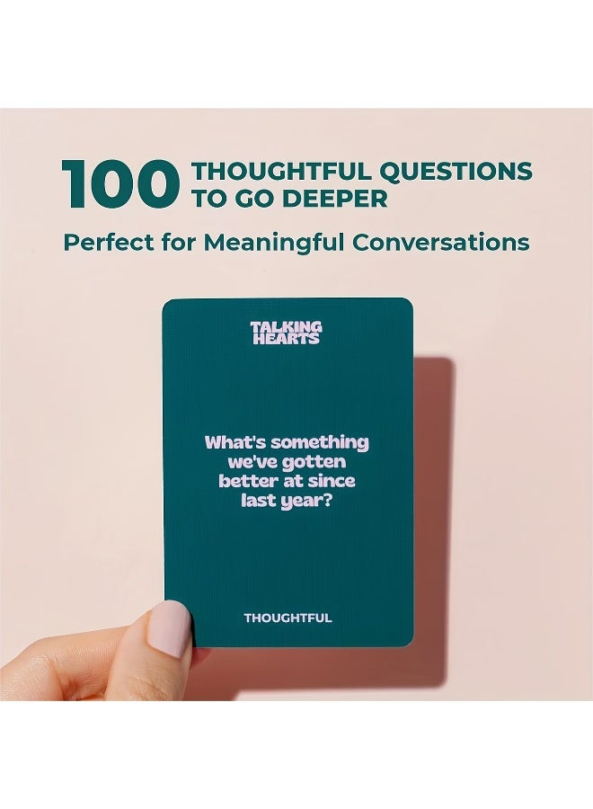Talking Hearts Conversation Card Game - 200 Questions & 2 Wild Cards - Image 4