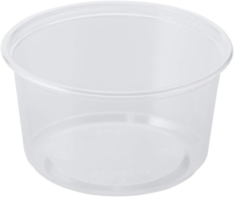 Karat [12oz - 500 ct] Clear PP Plastic Round Deli Food Container for Hot and Cold Food, BPA-Free, Microwavable (FP-DC12-PP) - Image 1