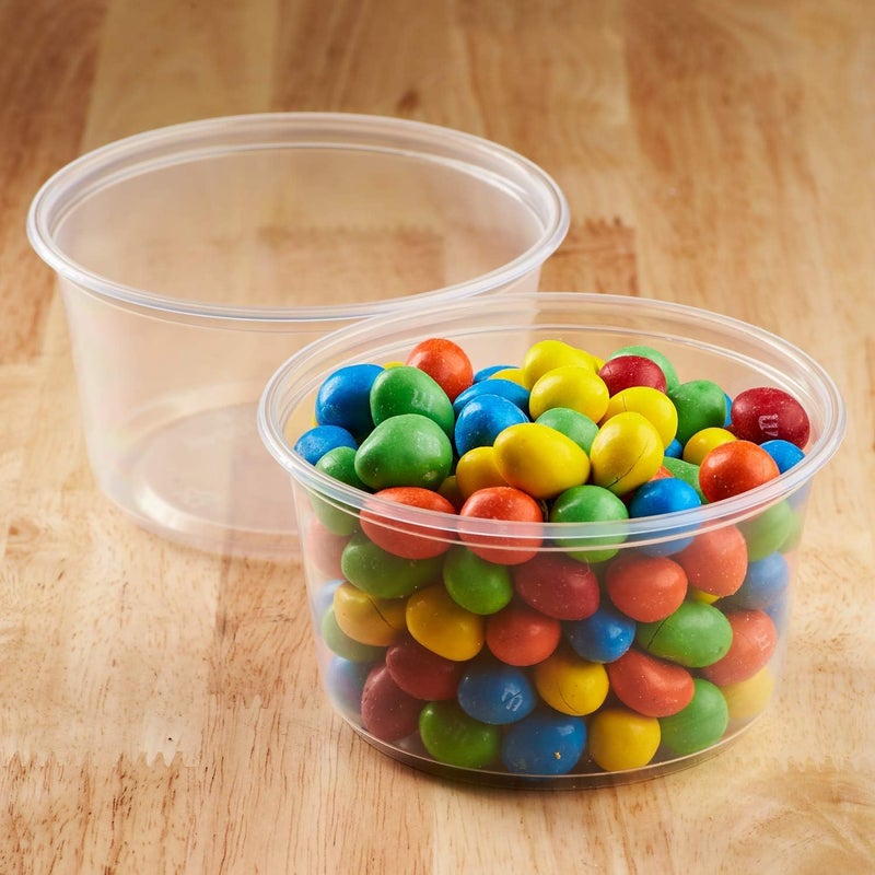 Karat [12oz - 500 ct] Clear PP Plastic Round Deli Food Container for Hot and Cold Food, BPA-Free, Microwavable (FP-DC12-PP) - Image 5