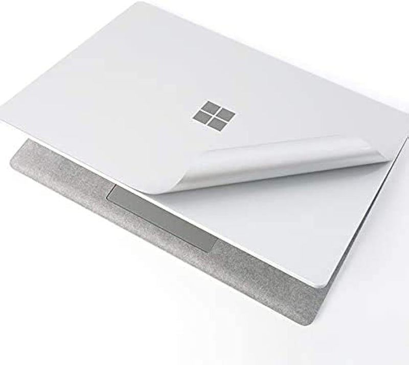 XSKN Pure Color Full Body Bubble Free Computer Vinyl Decal Sticker Cover Protective Skin for Microsoft Surface Laptop 1 2 3 4 Model Computer Surface Laptop 4 15 inch Space Gray