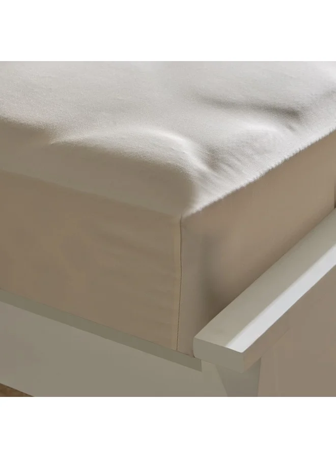 هوم بوكس شرشف سرير فاخر من القطن الصلب مقاس كوين 200 × 40 × 150 سم