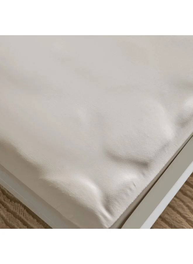 هوم بوكس شرشف سرير فاخر من القطن الصلب مقاس كوين 200 × 40 × 150 سم