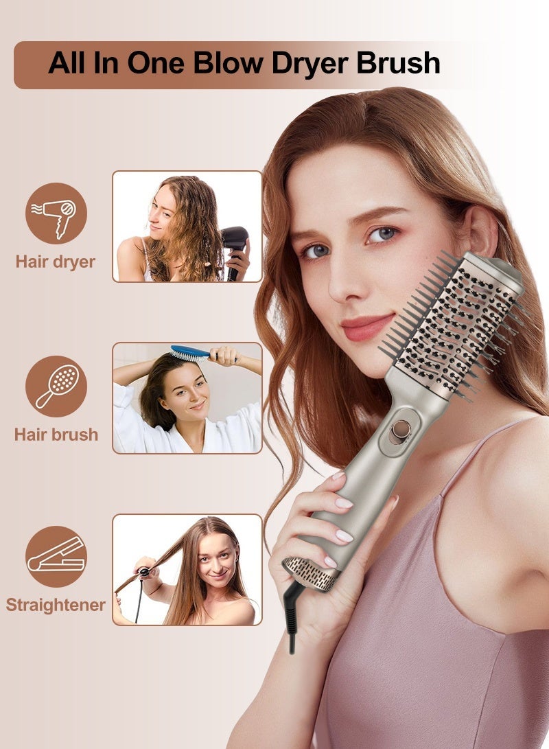 BESTIS 1200W Hair Dryer Brush- Ergonomic Barrel Shape Blow Hot Air Brush  Styler for Frizz-Free Hair, Salon Smoothing & Shine | One-Step Voluminous Blowout - Image 3