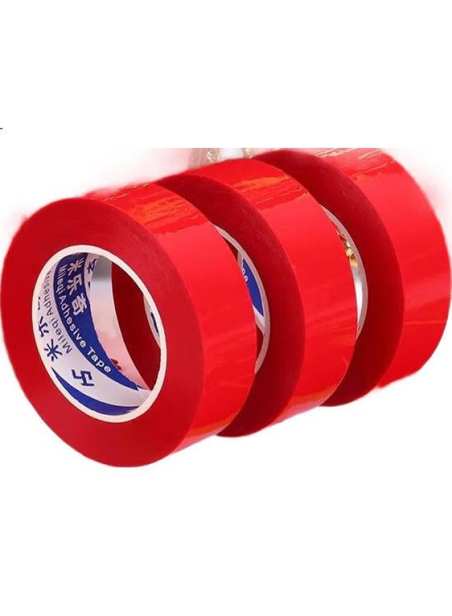 Miloch Mileqi Double-Sided Tape For Spring Festival Couplets - High Adhesive, Waterproof, No Trace, For Sticking Blessing Words And New Year Paintings, 18Mm Wide * 15M Long, Pack Of 2 Rolls - Image 1