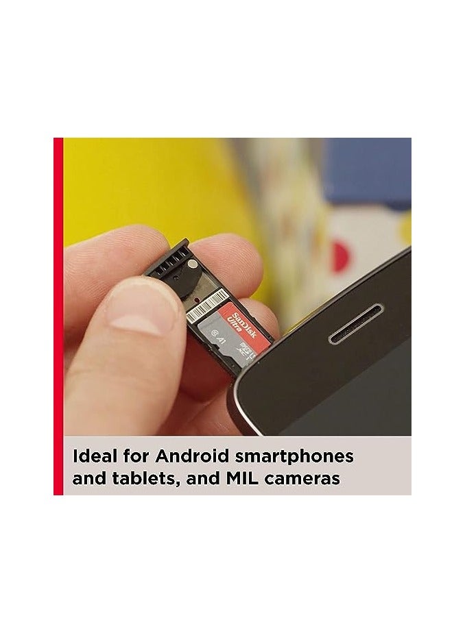 سانديسك مجموعة من بطاقتي ذاكرة Ultra microSDHC UHS-I (2x32GB) مع محول - SDSQUA4-032G-GN6MT - Image 3