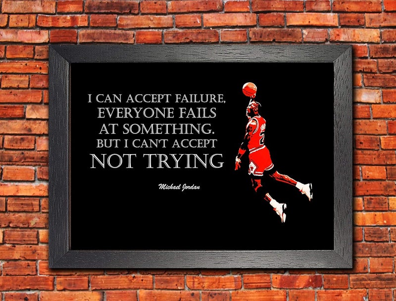 BBPosters Michael Jordan Inspirational Quote Poster - Image 2