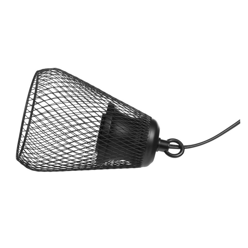 Yarnow Reptile Heat Lamp Mesh Turtle Lamp Shade Durable Easy Cleaning Black - Image 2